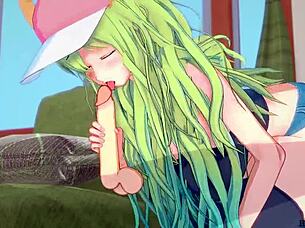 Hey, check out Lucoa from Dragon Maid riding that massive cock in hentai! 😏🍆