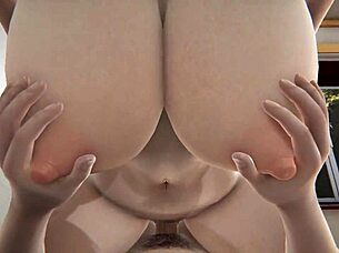 Hinata går wild i usensurert 3D hentai Naruto knull