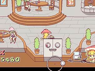 Dalam Futanari Di Funghi Futa Hentai Game Ep 3, Pelanggan Gembira Kelip Tetek Untuk Dapat Lebih Pancut