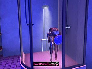 Къпане под душа с карикатурен обрат 😊