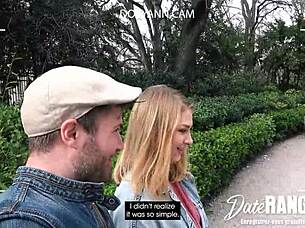 Szőke pickup anális szexhez vezet a parkban