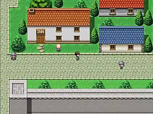 Jeg knepper med en milf og hendes datter på samme tid i geezer hero rpg del 5