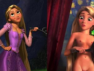 Мультфильмы оригинал и голое сравнение