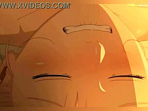 ナルトとサクラが蒸し暑いアニメアクションで激突