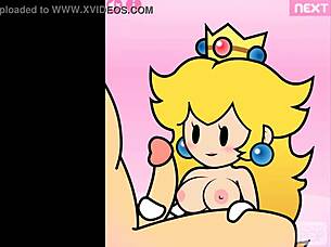 Papieren perzik handjob animatie door peachypop34