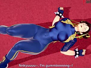 Chun-Li giver følelsesmæssig blowjob og kneppen i Street Fighter POV.