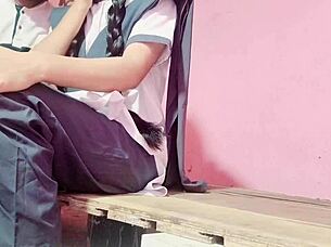 Indian Student Gets Pounded by Her Tuition Teacher, Huh?