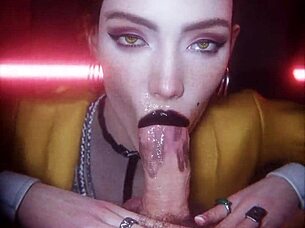 Cyberpunk bästa av Panam Judy och Aurore del 1 vertikal 4K med ljud