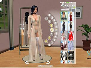 Bradatý chlap dáva viacero hubičiek v retro modrom pornofilme