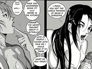 Wild meisjes nacht uit in hentai actie!