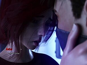 หญิงผมแดงก้นใหญ่ในอนิเมะโดนใช้นิ้วและเย็ดแรง