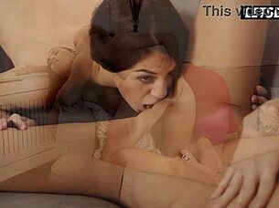 Tiffany Doll & Sicilia teilen heiße lesbische Hotelnacht