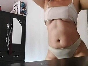 Latina milf shows huge pussy and big tits in homemade story