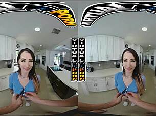 valerica steele cleans dishes while getting dirty in reality