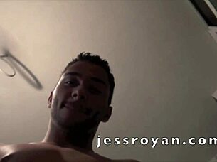 straight latino worker tempted into gay blowjob