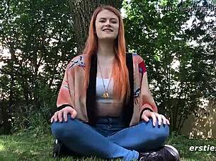 Lucy Feels Intense Pleasure Masturbating In Special Suit