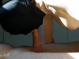 lucky guy gets slow teasing blowjob