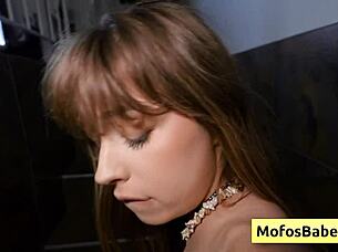 Blonde Leila Cove takes fat cock doggystyle in hot POV