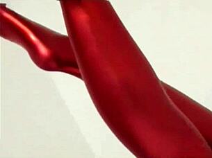 these shiny gold pvc lingerie fit me just right