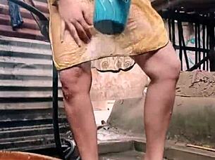 I am with my sister-in-law in a sexy way.