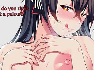 Azur Lane Taihou guides through hentai joi instructions in anime style part 2