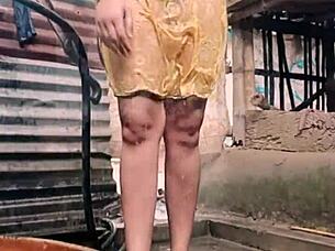 I am with my sister-in-law in a sexy way.