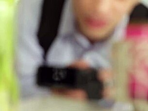 Nerdy tiny 18+ teen with pigtails fucked