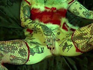 Milf Masturbates To Orgasm On Christmas Shelf