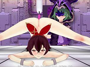 Klee gets banged in a group lesbian gangbang outdoor in this hentai adventure.