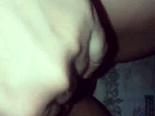 An amateur creates a homemade video at home