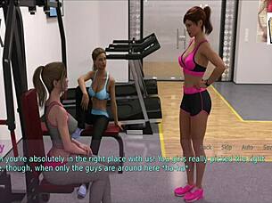 Blonde wife and mother-in-law share family moments