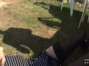 I love seeing Cindy Picardie get her ass fucked and facialized outdoors.