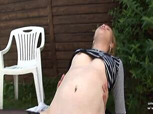 I love seeing Cindy Picardie get her ass fucked and facialized outdoors.