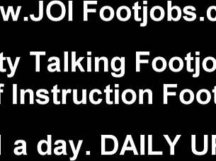 jerk off while I put my feet in your face for a footjob