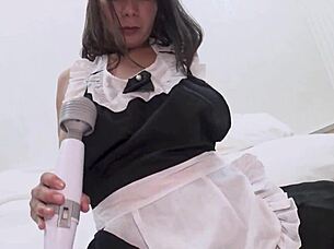 Sumire Egawa's cosplay blowjob fun! 😘