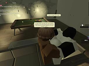 In this ROBLOX porn, she gives a BLOWJOB and RIDES hard.