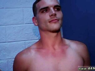 mature gay guys train new recruits with intense ball play