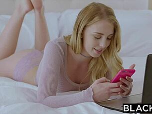 Blonde Chloe Scott Feels Intense Pleasure Riding Mandingo's Monster Cock