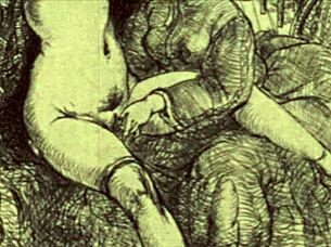 vintage erotic art from retro anime and cartoon collections