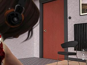 does the old man watch the girl masturbate in steps of debauchery 8?