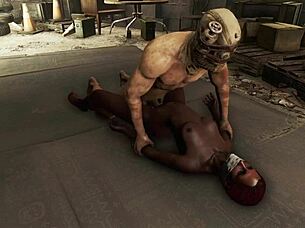 Fallout 4 Dark Desires: Hot Black Woman Bound In Rough Bondage