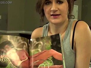 Mommy guides you through a magazine feature on relaxation techniques