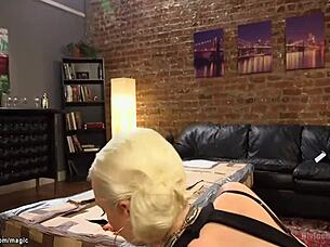 Busty Femdom Torments Bound Slave