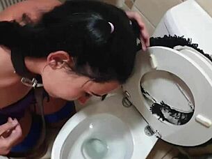 Is this emo teen slut ready for toilet piss drinking and cock sucking?