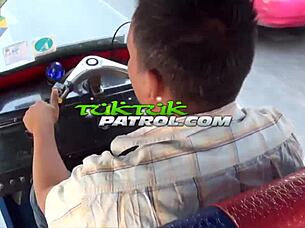 Asian amateur in Tuktukpatrol rolls eyes back during multiple orgasms from doggystyle fucking with monster cock