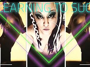 horny stepsister teaches me how to suck cock so she can watch