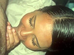 Watch This Colombian Babe Suck A Huge Cock In 4K!