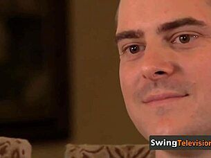 interviewer welcomes american couples for swingers group reality show casting.