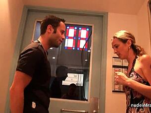 Amateur French Couple Having Anal Sex In A Gangbang With Facial Cum Covered