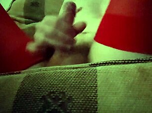 Dana Devine Crossdresser In Red Tights!